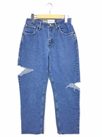 リメイククラッシュデニムパンツ リメイク      