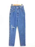 リメイククラッシュデニムパンツ リメイク      