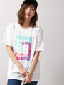 WEGO/タイダイナンバリングプリントTシャツ