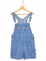 Mickey オーバーオールショーツ サイズ表記 S