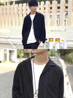 WEGO/フィブリルオープンカラーシャツ