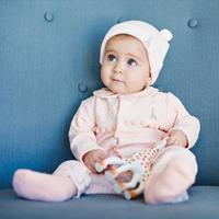 Sophie la girafe 衿つき水玉ベロアカバーオール