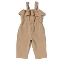 【30%OFF】フリルつきキャミオールインワン