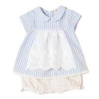 【38%OFF】レース切り替え丸衿チュニック×パンツセット