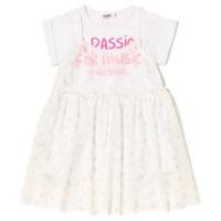 【50%OFF】Tシャツ×チュールキャミレイヤードワンピース