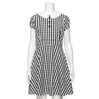 【50%OFF】ギンガムチェック衿つきワンピース