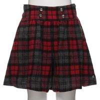 【50%OFF】シャギーチェックキュロット