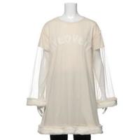 【50%OFF】チュール重ねボアつきチュニック