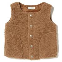 【50%OFF】ノーカラーボアベスト