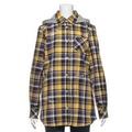 【50%OFF】フードつきチェック柄ロング丈シャツ
