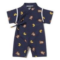 【50%OFF】ファニーゴリラ＆バナナ総柄甚平カバーオール