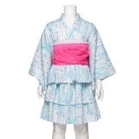 【50%OFF】フラワー＆リボン柄浴衣ドレス