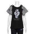 【50%OFF】リボンスリーブTシャツ