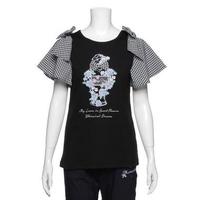 【50%OFF】リボンスリーブTシャツ