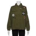 【50%OFF】ワッペンつきロゴ入りミリタリー風ジャケット