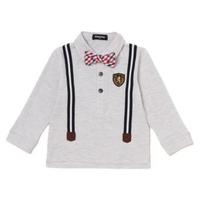 【50%OFF】蝶ネクタイつきサスペンダーデザインポロシャツ