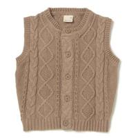 【20%OFF】ケーブルニットベスト