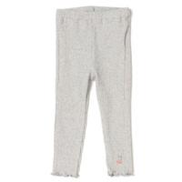 ネコ刺しゅう九分丈ストレッチリブレギンス