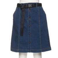 【50%OFF】ベルトつきミディ丈スカート