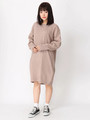 [18AW 新作アイテム]ケーブルニットワンピース