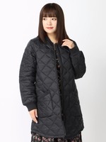 [18AW 新作アイテム]キルティングノーカラーロングコート