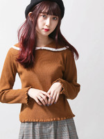 WEGO/ビッグカラーリブニット