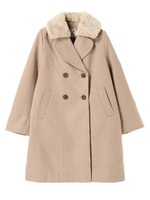 3wayダブルロングコート/ベージュ