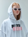 5.B.O SIGNATURE HOODIE(IN FLEECE)/white