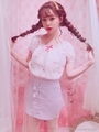 AU fancy frill S/K/ラベンダー