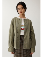 COLLARLESS MILITARY ジャケット/L/KHA1