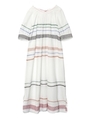 CROSS EMBROIDERY LONG DRESS/ホワイト