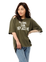 DプリントOTシャツ/KHAKI
