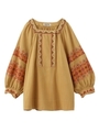 EMBROIDERY TOP/ベージュ