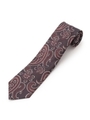 FRANCO BASSI (フランコ バッシ)シルクペイズリーネクタイ/ブラウン系(748)