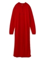 HALF ZIP KNIT MIXI DRESS/レッド
