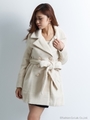 LADY WOOL TRENCH CT/オフホワイト