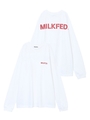 LS TEE BACK BIG STENCIL/レッド