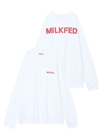 LS TEE BACK BIG STENCIL/レッド