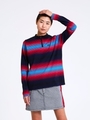 MADEME×X-GIRL LONG SLEEVE STRIPE TOP/ブラック