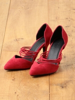 MIXコードパンプス/レッド