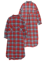 PLAID CHECK DRESS/レッド