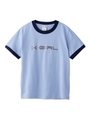 PLASTIC LOGO S/S RINGER TEE/ライトブルー