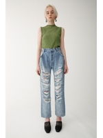 RIPPED WIDE STRAIGHT/L/BLU1