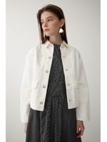 SHORT DENIM ジャケット/O/WHT1