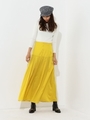 SMF T/C ギャザー マキシスカート/YELLOW