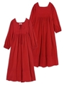 SOLID PUFF SLEEVE DRESS/ブラウン