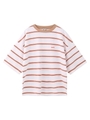STRIPED H/S TEE/ホワイト