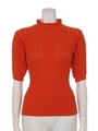 WAIST SHAPE RIB HG TOPS/ORG