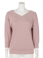 Wフロントミニ裏毛プルオーバー/ピンク