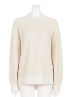 [BED&BREAKFAST]HONEYCOMB ARAN Raglan Sleeve/IVORY